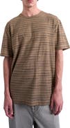 Topman Oversize Stripe Cotton T-Shirt