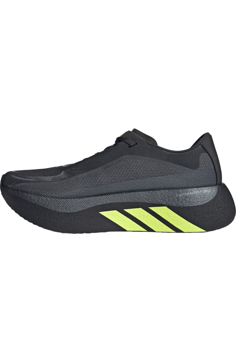 adidas Hyperboost Edge Running Shoe, Alternate, color, Carbon/ Hi-Res Yellow/ Grey