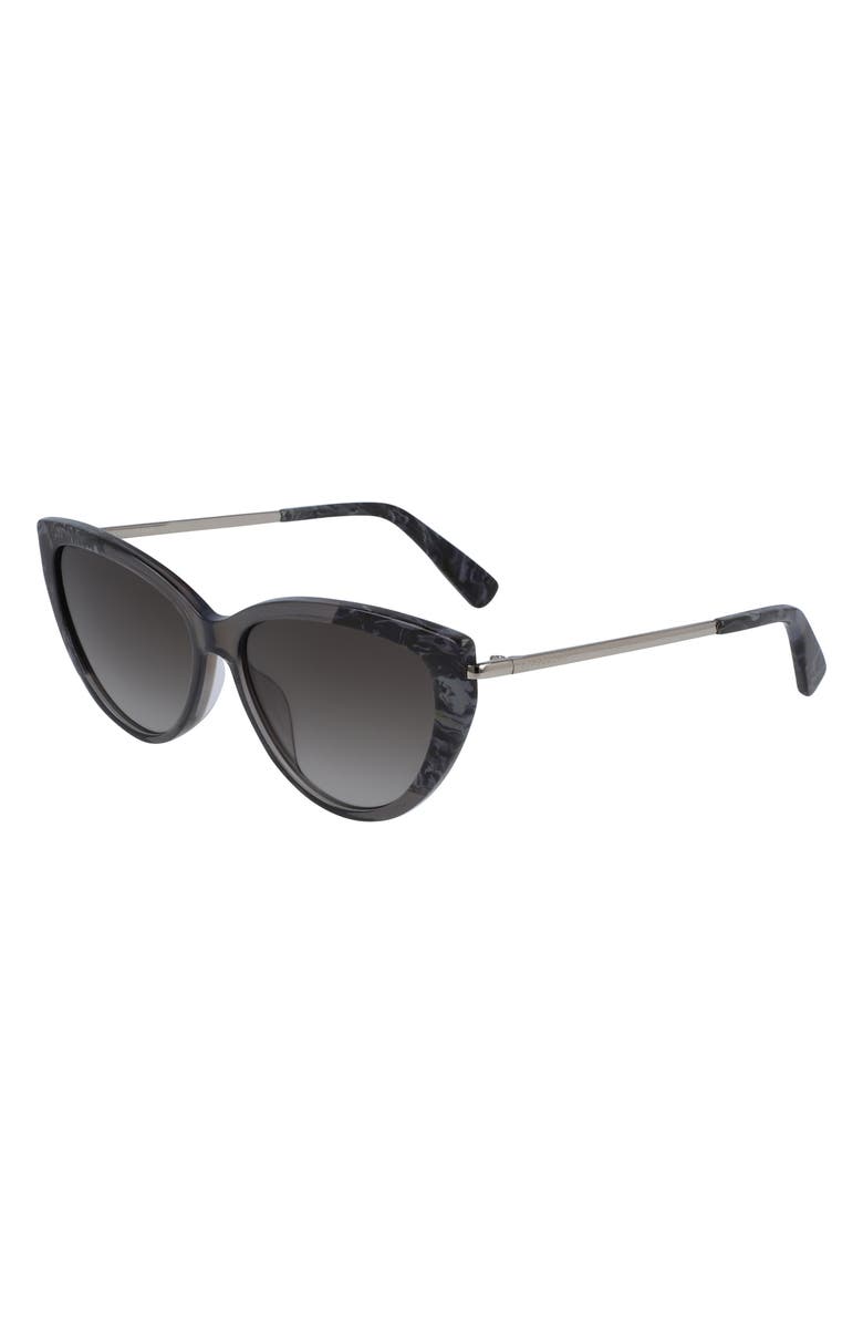 Longchamp Heritage 56mm Rectangular Sunglasses, Alternate, color, 