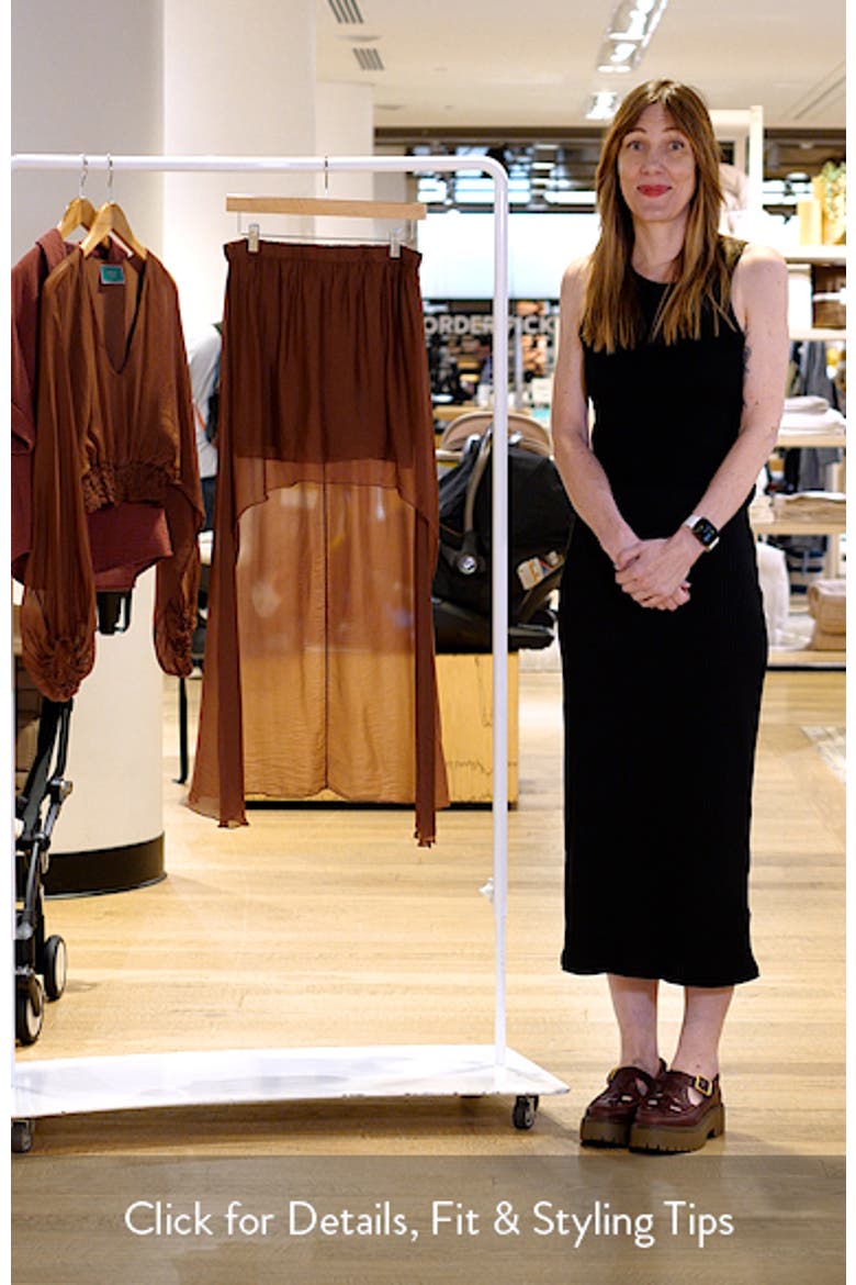 Forum Chiffon High-Low Skirt video
