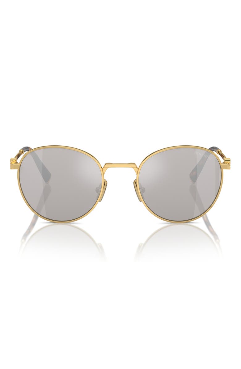 Miu Miu 50mm Round Sunglasses, Alternate, color,