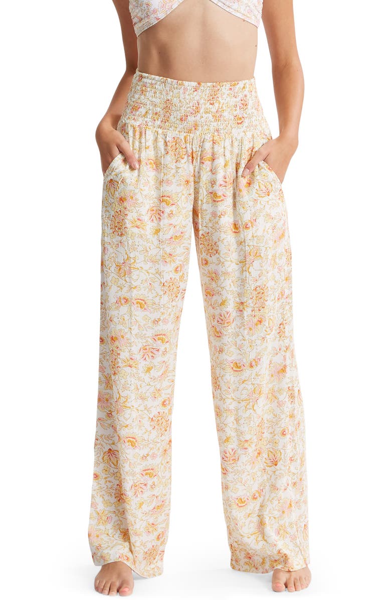 Billabong New Waves 2 Floral Wide Leg Pants, Main, color,