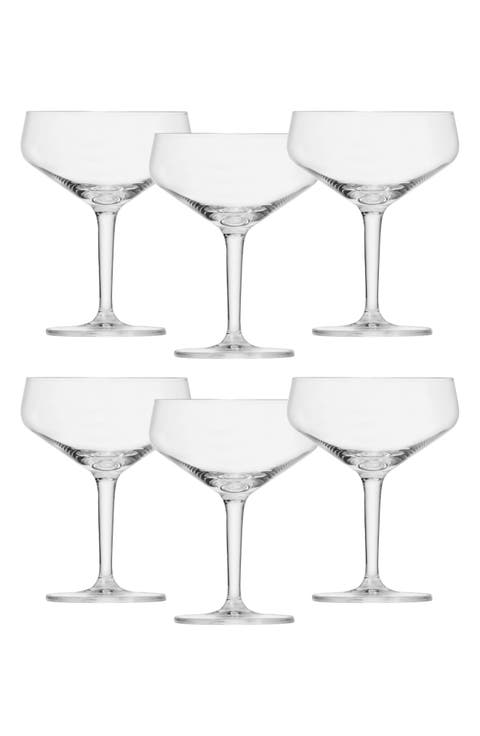 Basic Bar Set of 6 Cocktail Glasses