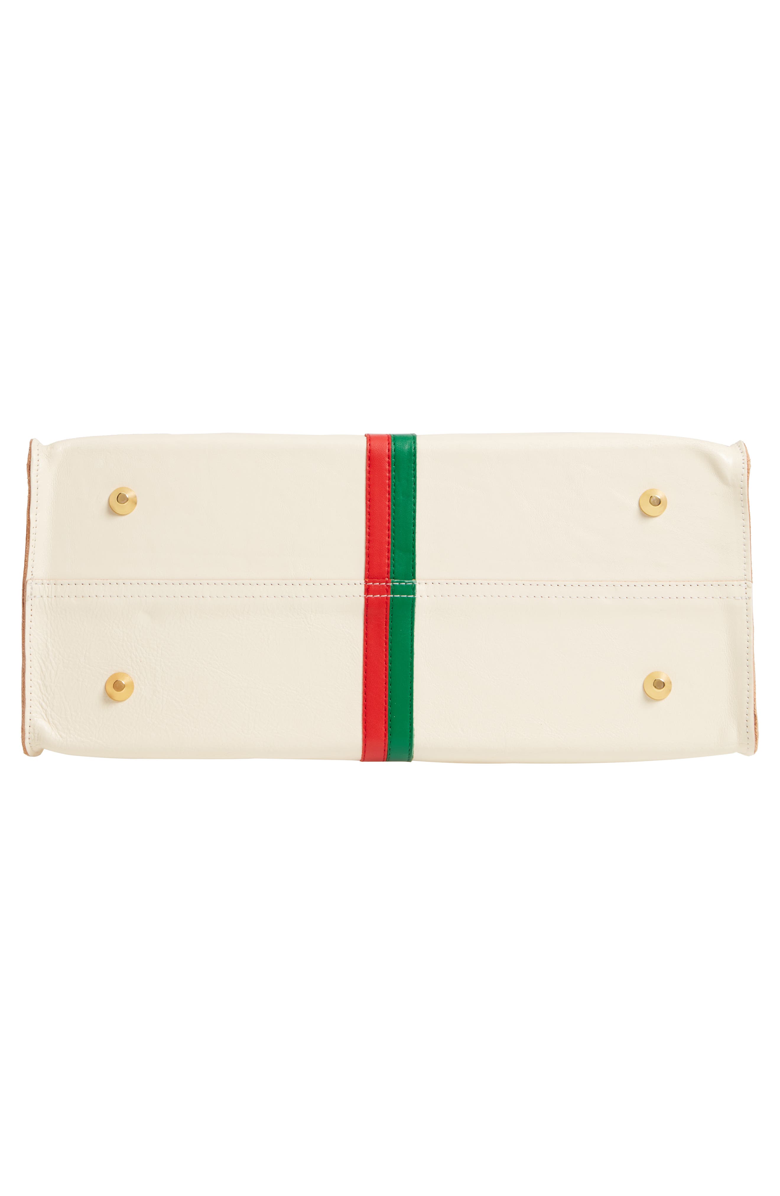 Clare V. Simple Stripe Leather Tote, Alternate, color, 