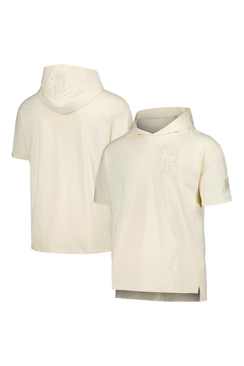 Men's Pro Standard Cream New York Mets Neutral Hoodie T-Shirt, Main, color, Cream