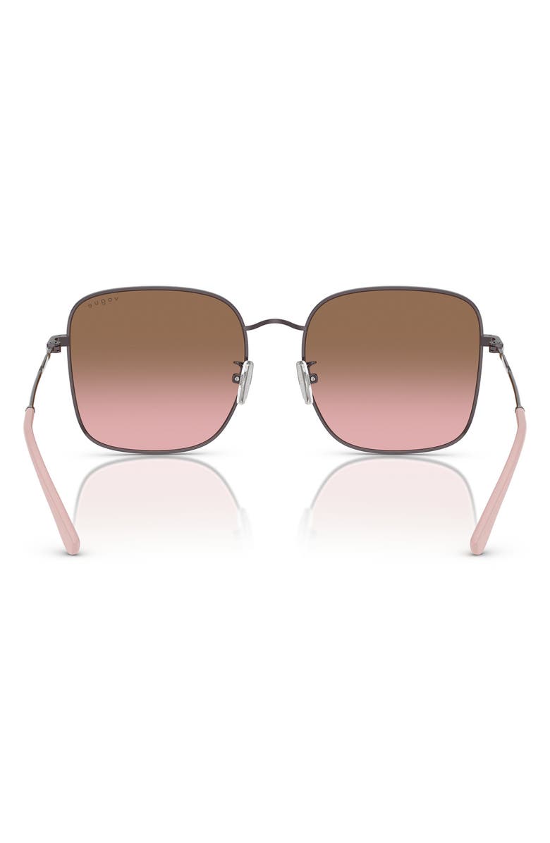 VOGUE 57mm Gradient Square Sunglasses, Alternate, color, Pink