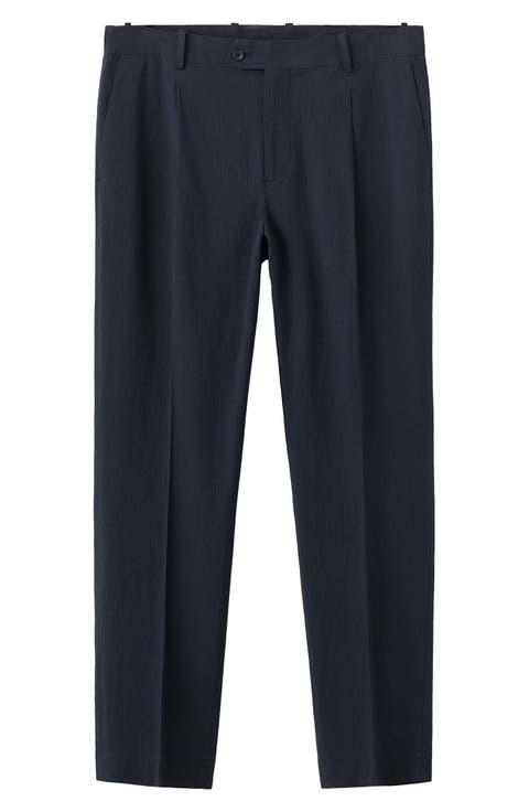 Slim Fit Seersucker Pants