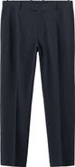 MANGO Slim Fit Seersucker Pants