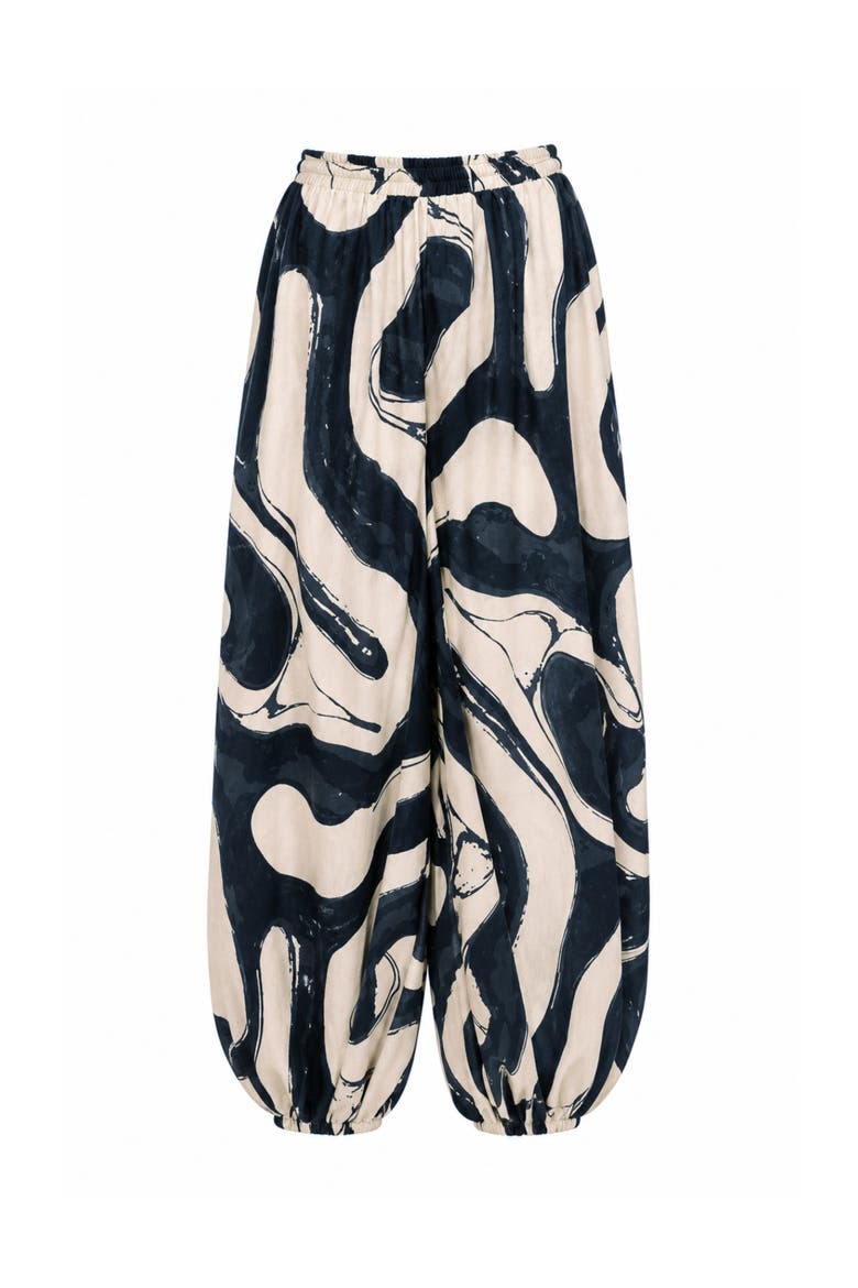 Balloon Pants Genie, Alternate, color, Zima Noir