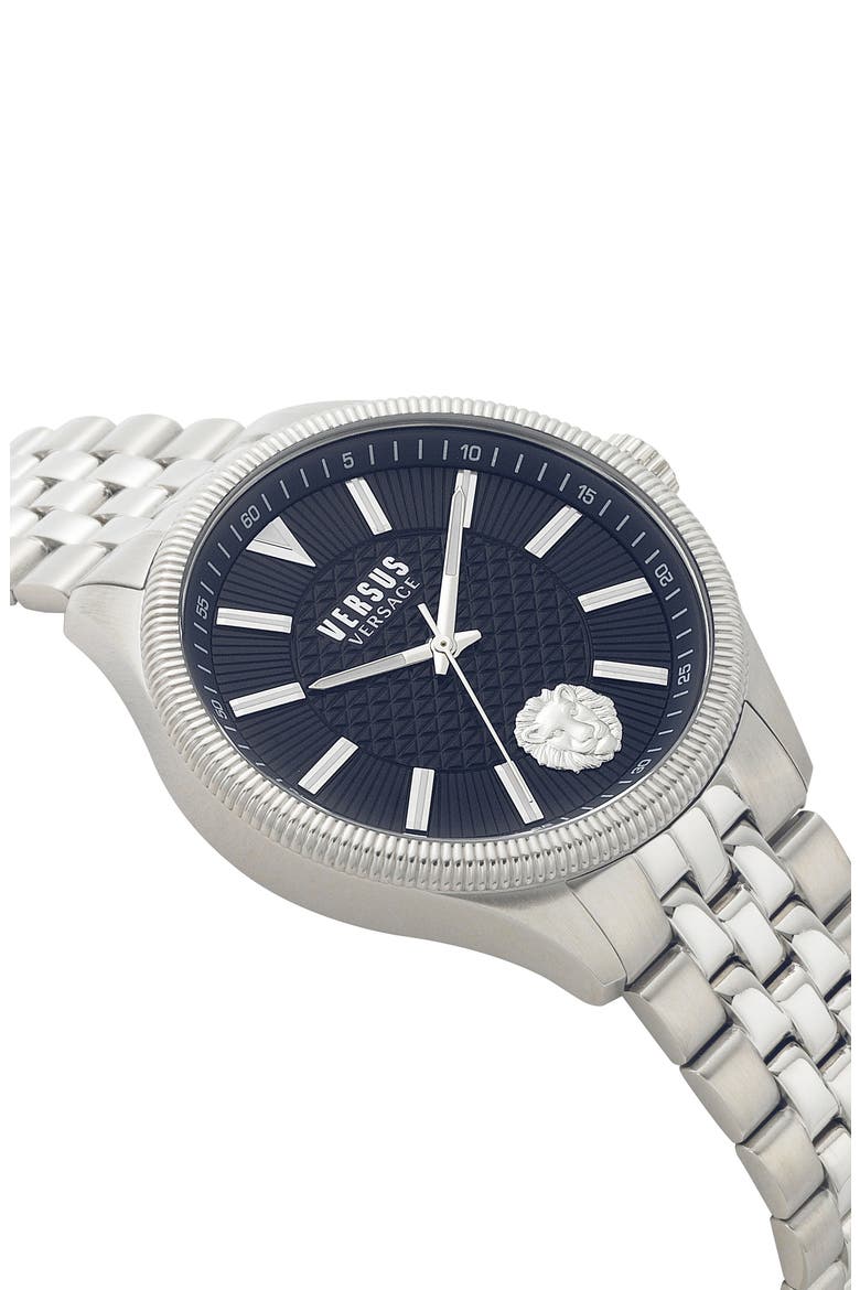 Colonne Bracelet Watch, 45mm, Alternate, color, SILVER/ BLUE/ SILVER