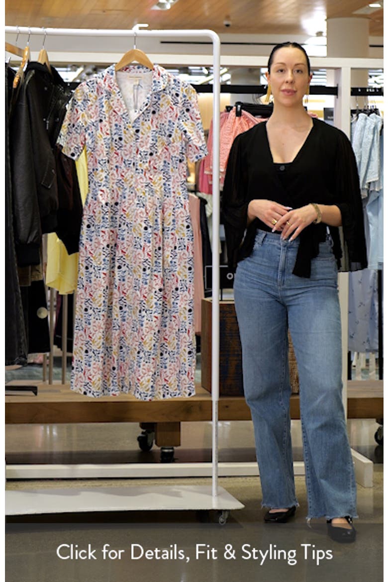 Pleated Organic Cotton Shirtdress video