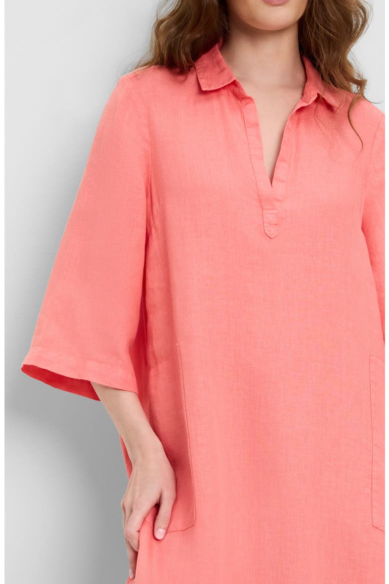 Briony Midi Shirtdress, Alternate, color, CORAL SHERBET