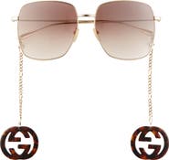 Gucci 59mm Square Sunglasses