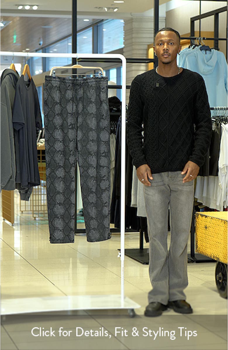 Jordan Snake Print Dri-FIT Fleece Sweatpants, sales video thumbnail