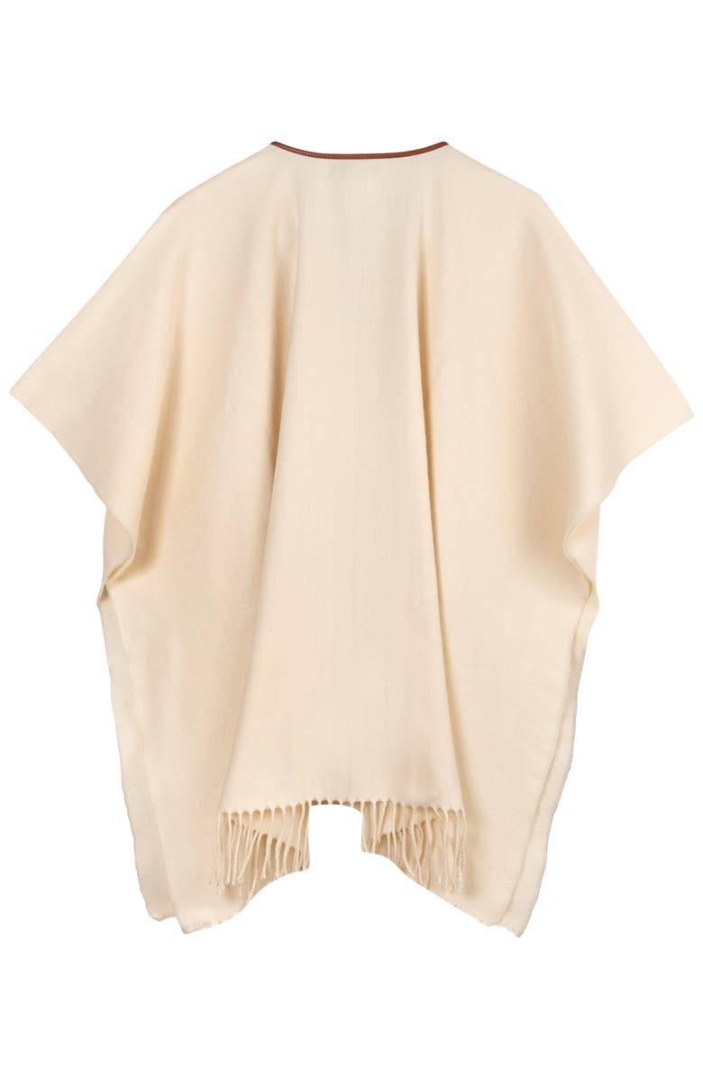 Lauren Ralph Lauren Ruana With Equestrian Buckle, Alternate, color, Cream