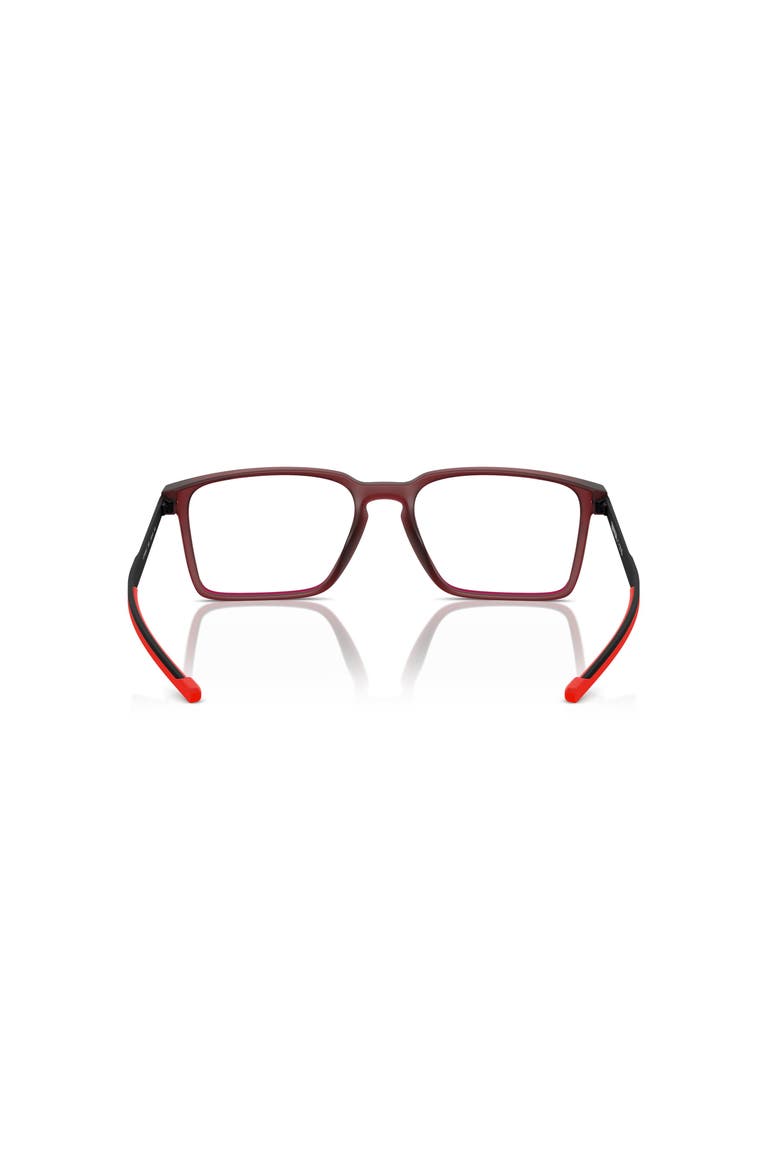 54mm Rectangle optical glasses, Alternate, color, Red