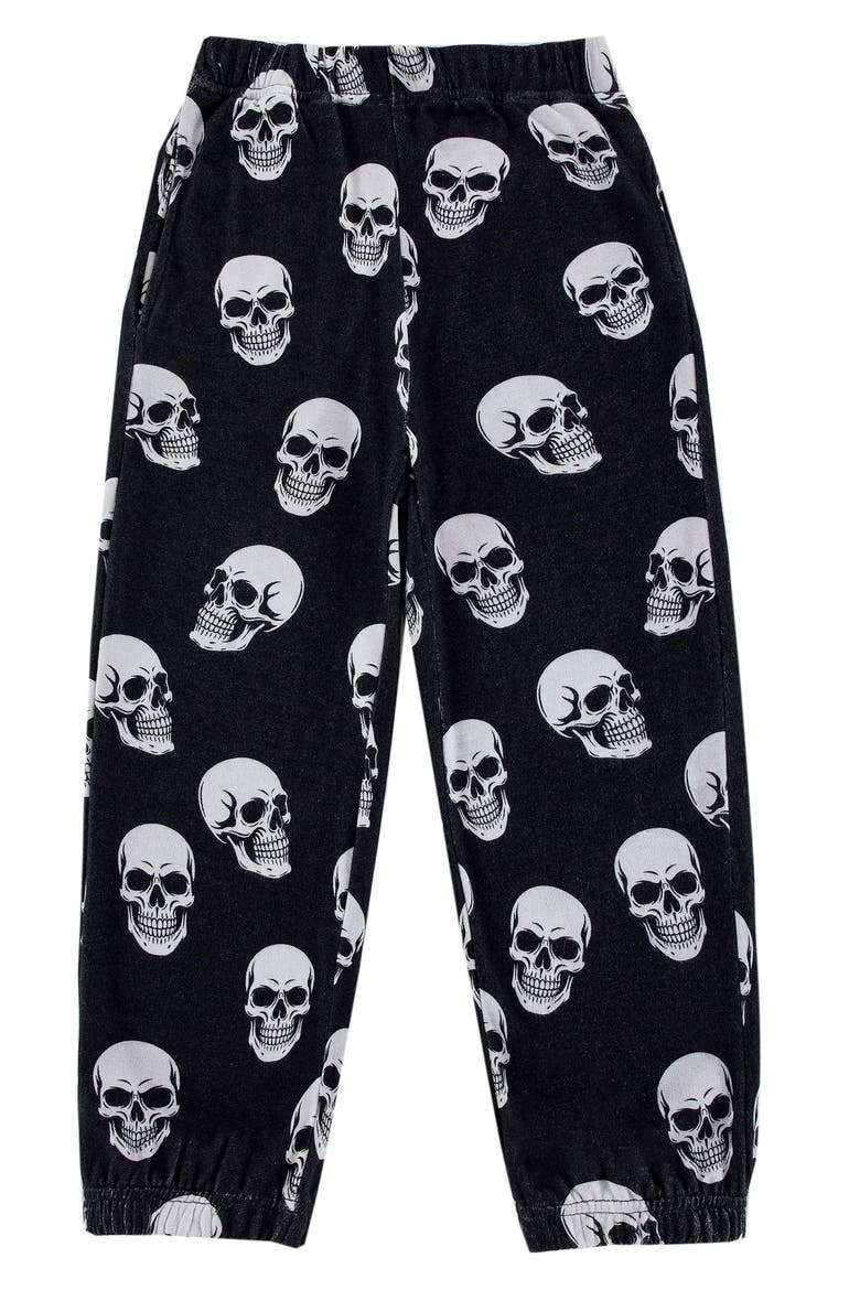 Kids' Soft Fleece Joggers, Main, color, SKULLS
