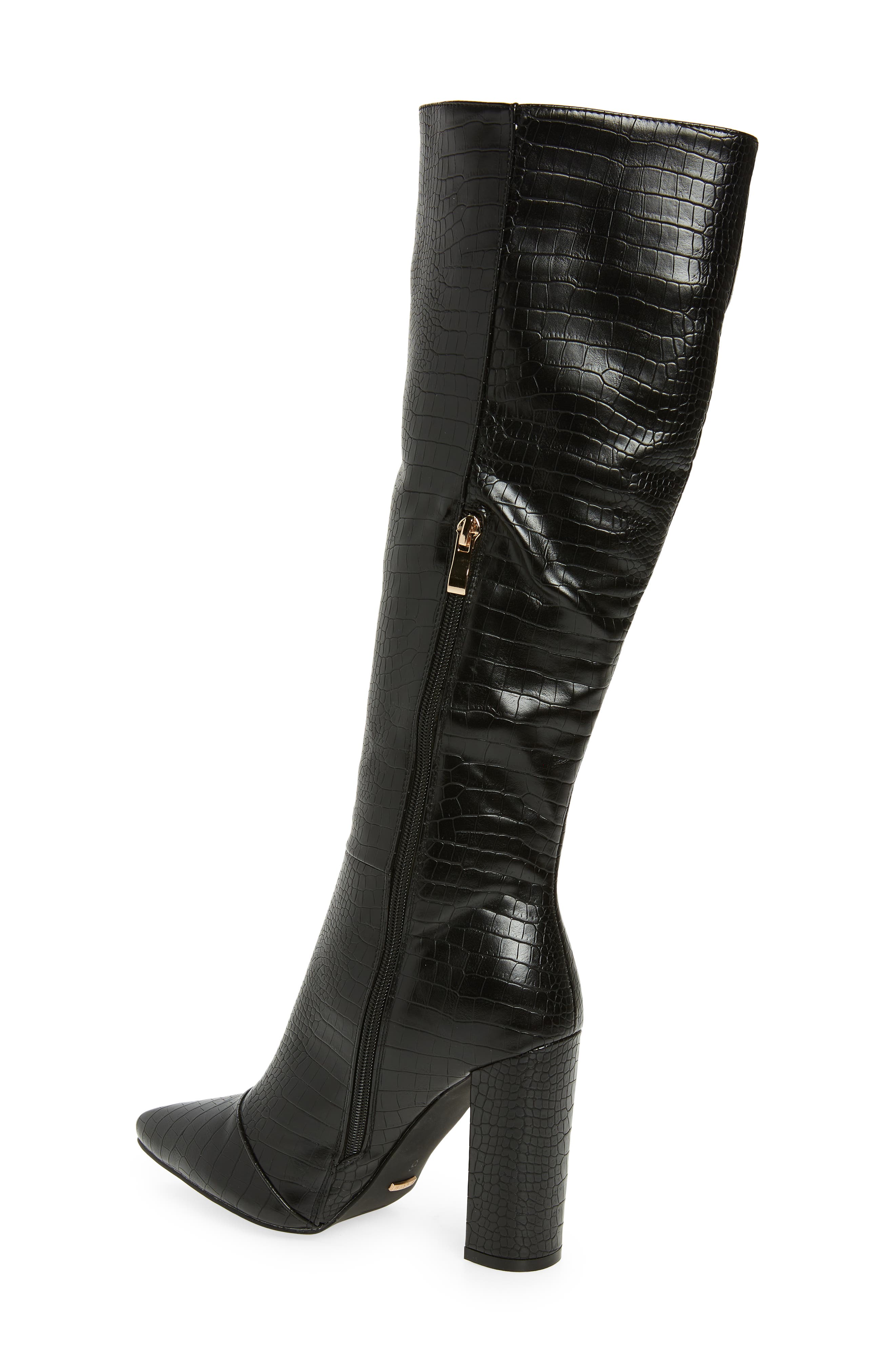 Billini Milla Faux Leather Pointed Toe Boot, Alternate, color, 
