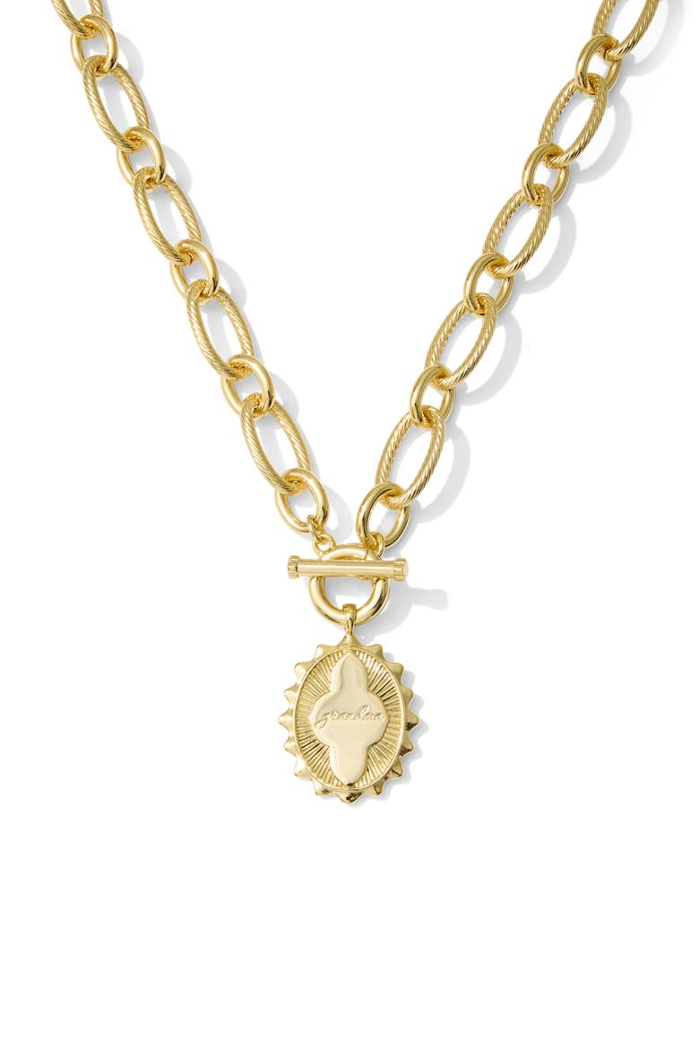 Grandma Pendant Necklace, Alternate, color, GOLD METAL