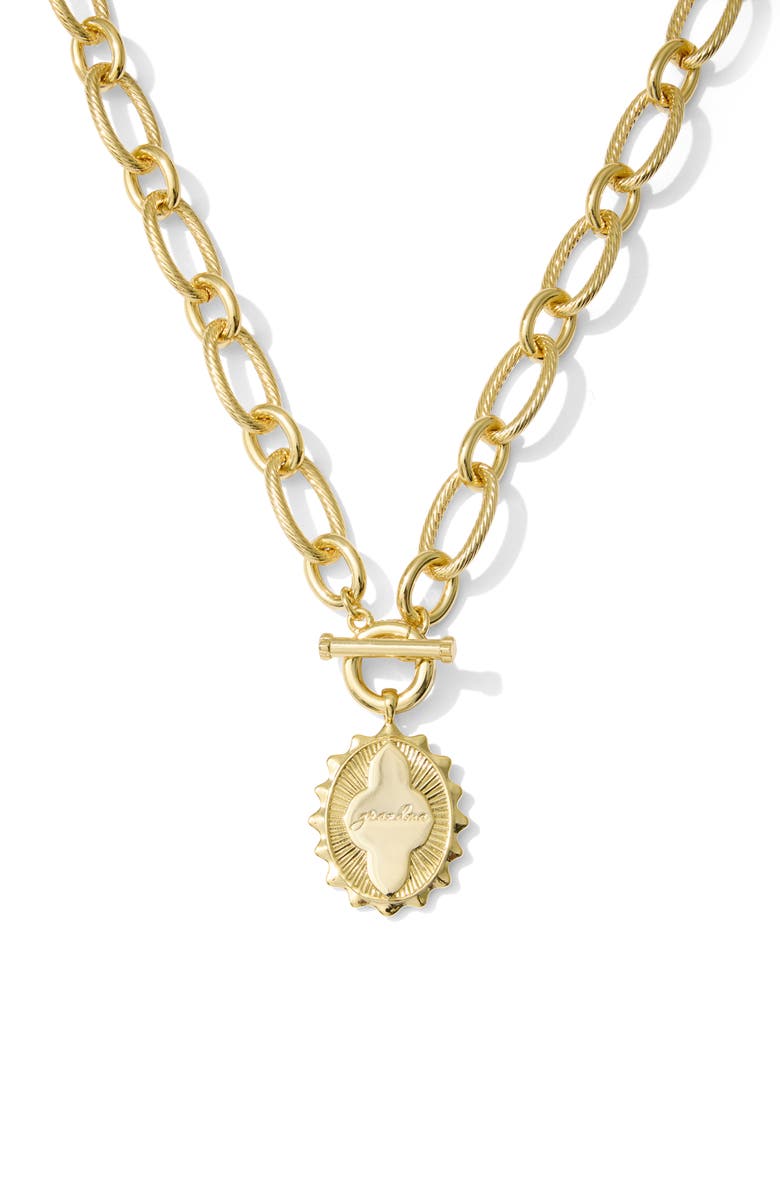 Kendra Scott Grandma Pendant Necklace, Alternate, color, Gold Metal