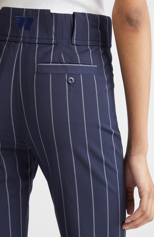 Alexander Wang Baseball Capri In Navy/grey