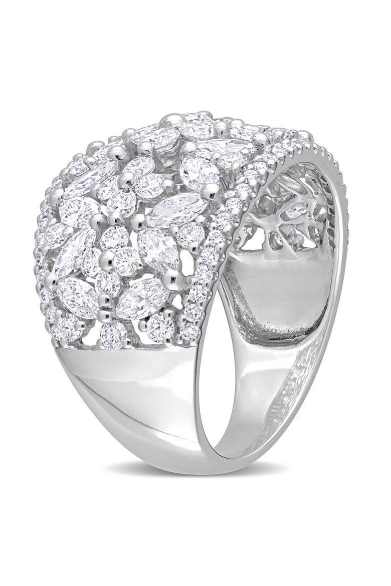 3-1/4 CTW Lab-Grown Diamond Wide Band 14k, Alternate, color, White Gold
