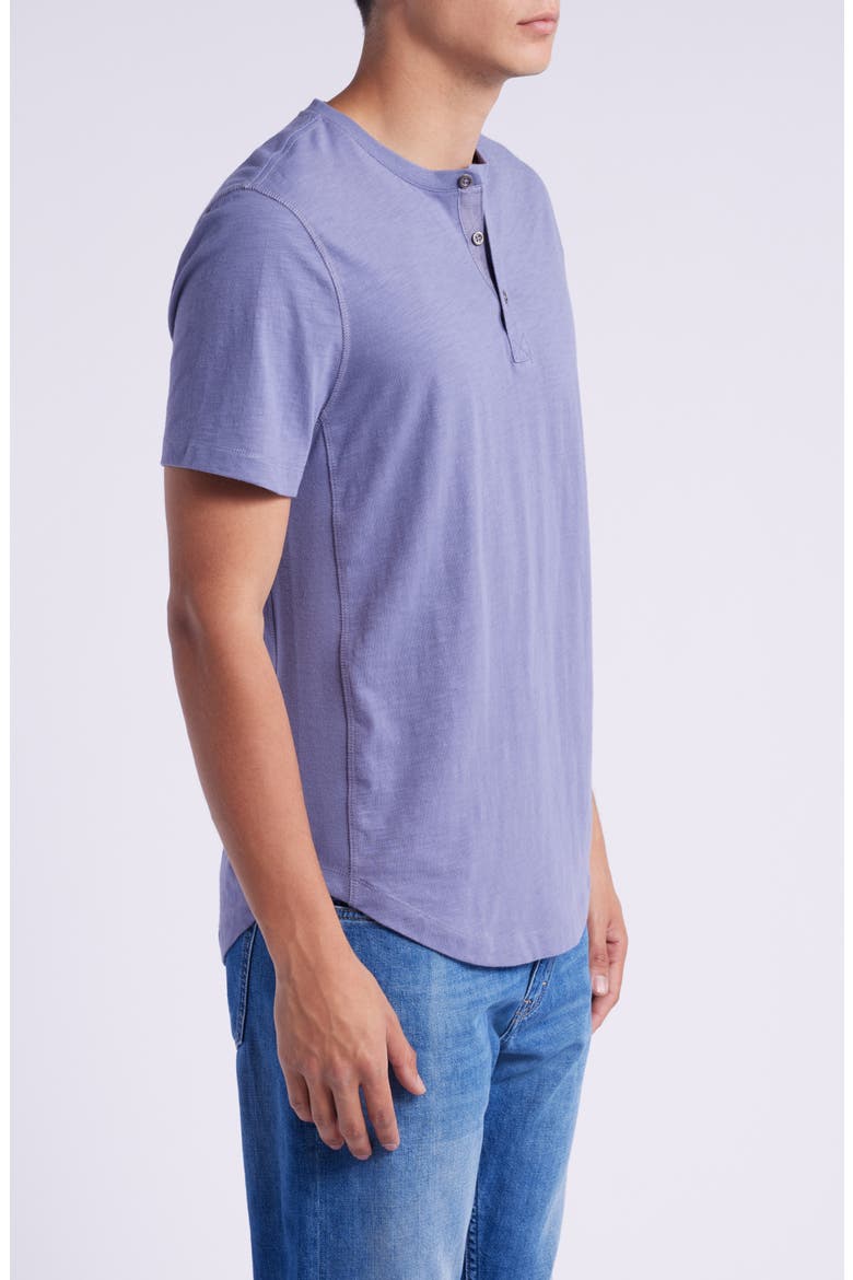 Slub Organic Cotton Henley, Alternate, color, ZINC