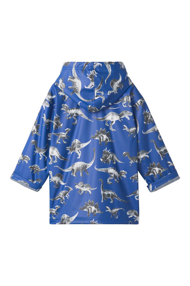 Kids' Dinoextinction Raincoat, Alternate, color, BLUE