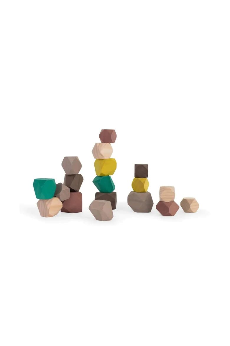 Towering Wood Stones 18 Pcs, Main, color, Natural