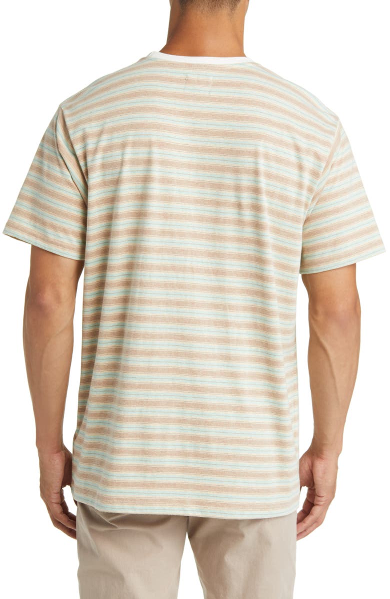 Brixton Hilt Alpha Line Stripe Cotton T-Shirt, Alternate, color,