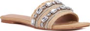 TORGEIS Miya Crystal Embellished Slide Sandal