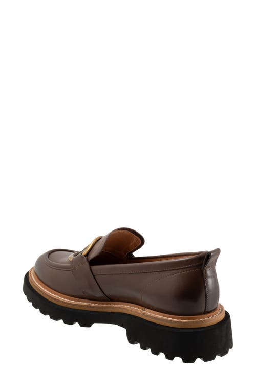 Eos Footwear Abbi Lug Sole Bit Loafer In Brown