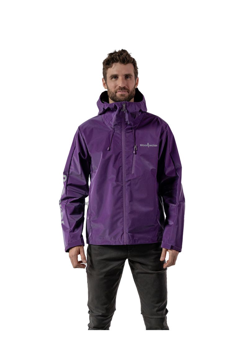 Men's Wind Rain Shell Jacket, Main, color, PURPLE DIAMOND