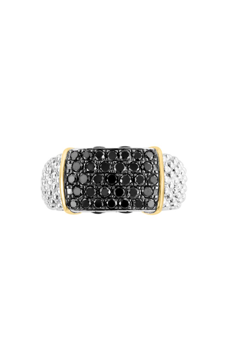 EFFY Pavé Black Diamond Ring, Alternate, color,