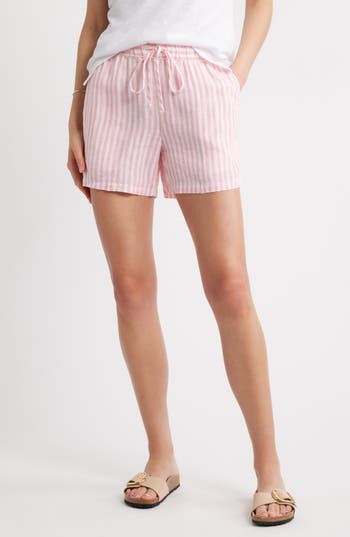 Caslon ® Linen Drawstring Shorts In Neutral