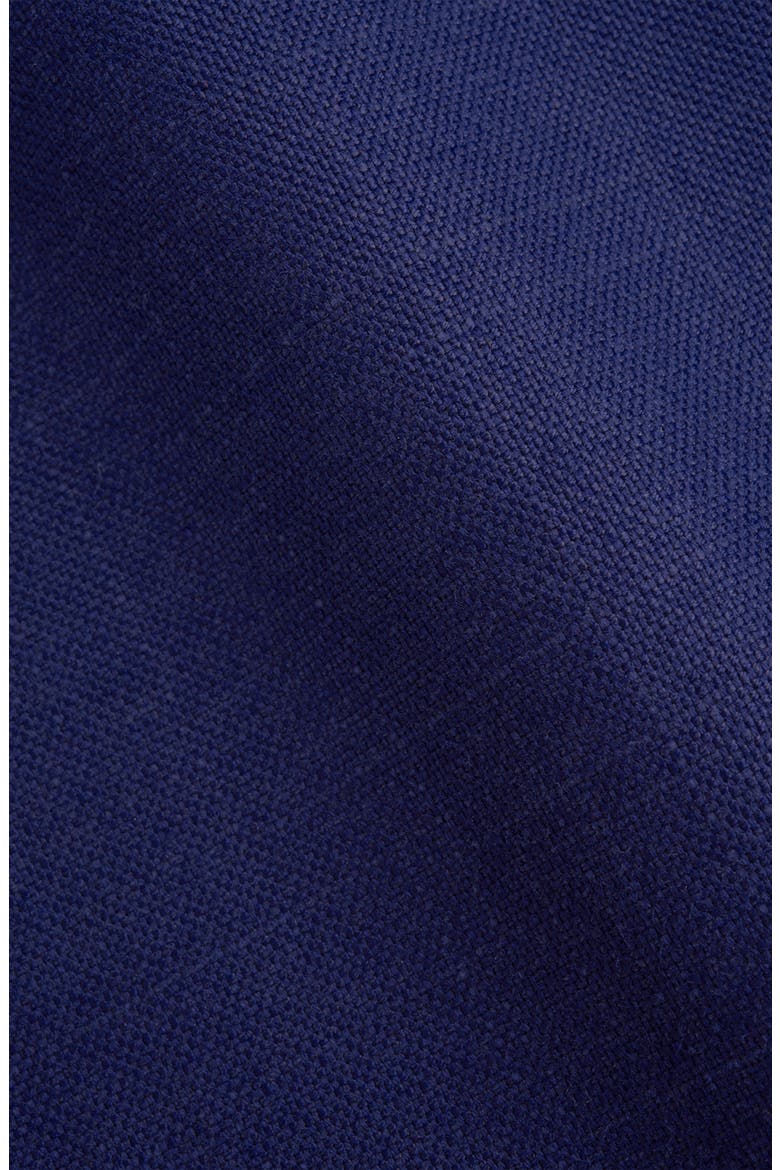 Cameron Double Breasted Silk & Cotton Jacket, Alternate, color, NAVY