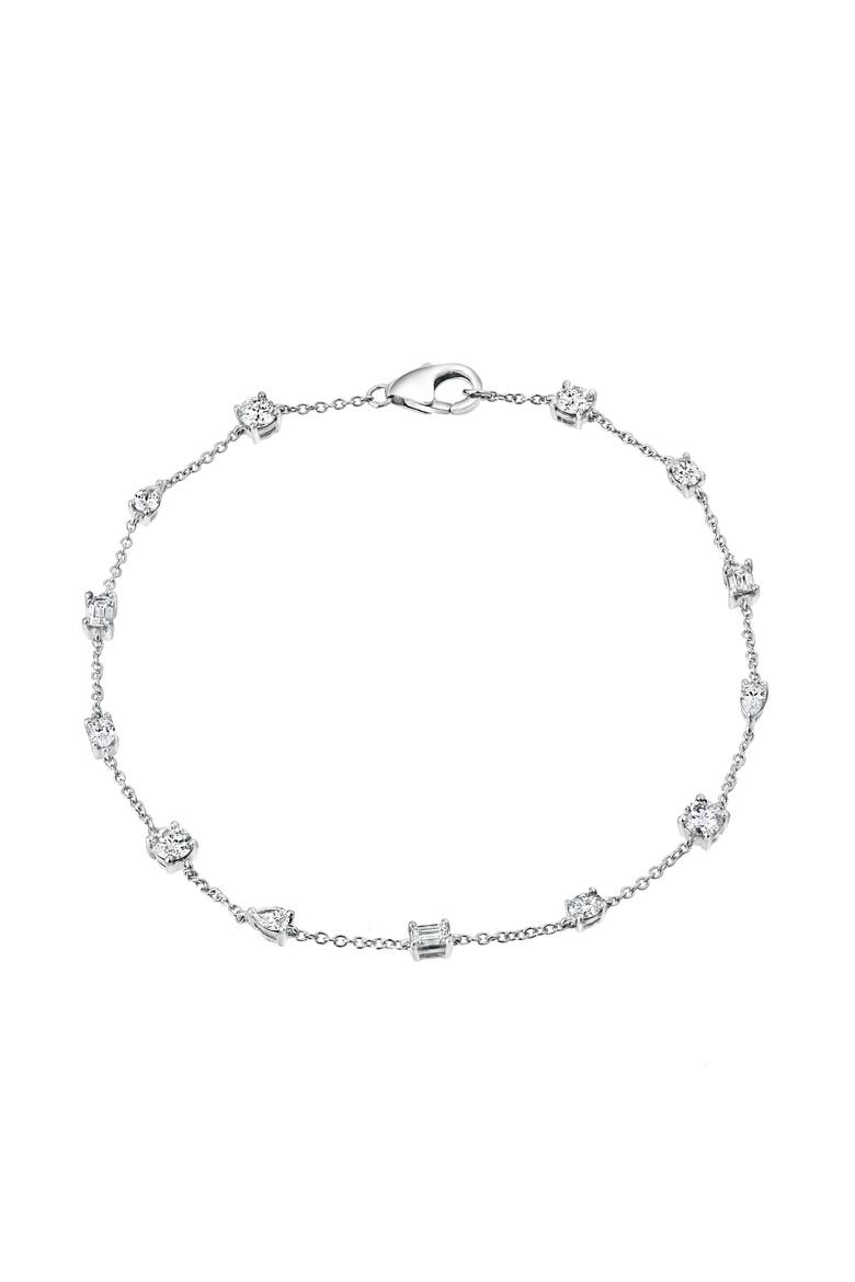 Sigil 14K Gold Lab Grown Diamond Bracelet - 1 Ct, Main, color, 14K White Gold