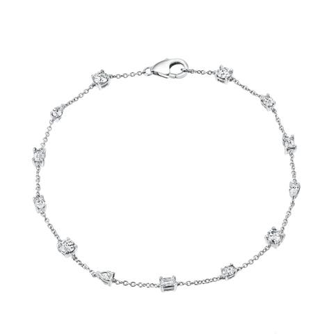 Sigil 14K Gold Lab Grown Diamond Bracelet - 1 Ct