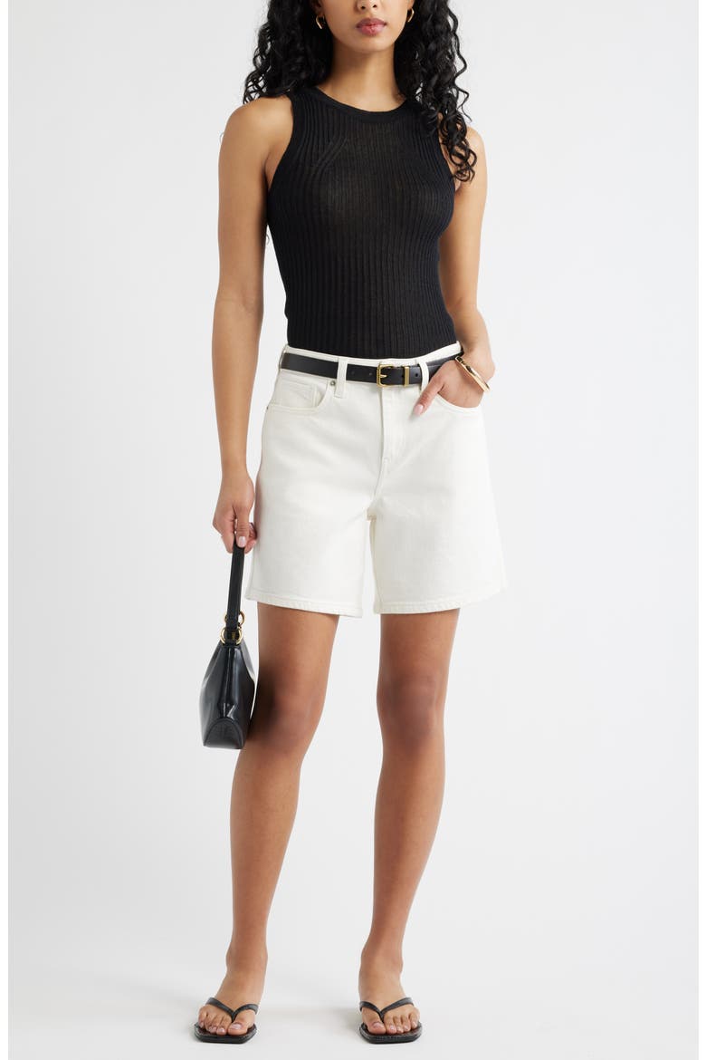 Classic Denim Shorts, Alternate, color, MORGAN WASH
