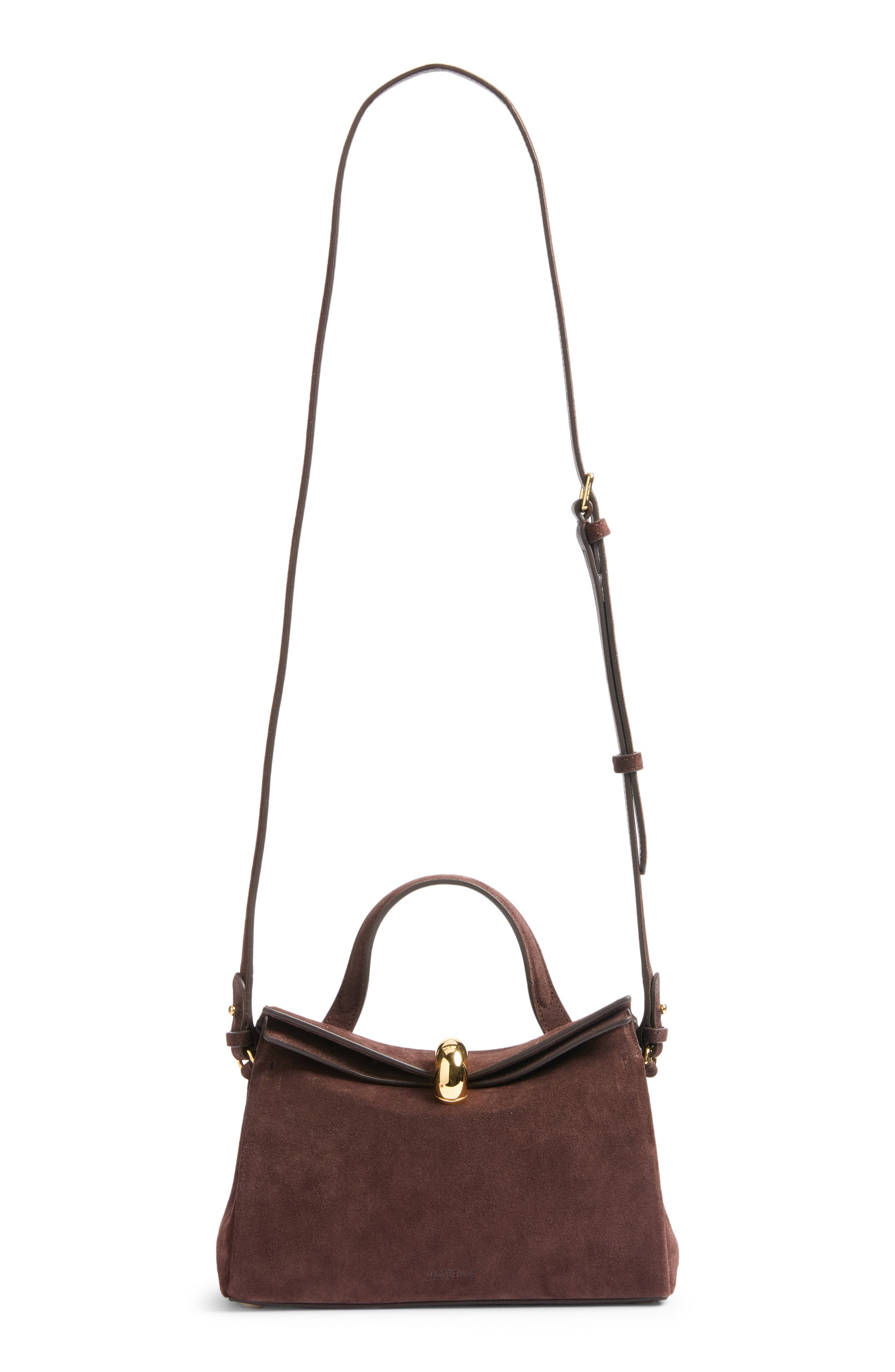 Le Petit Valerie Leather Top Handle Bag, Alternate, color, MEDIUM BROWN 855