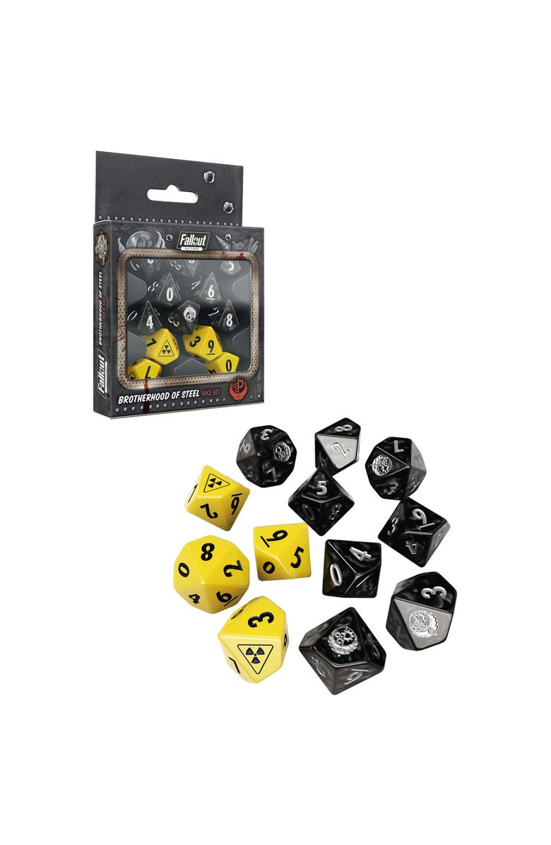 Fallout Factions Brotherhood of Steel Dice Set, Alternate, color, Multicolored