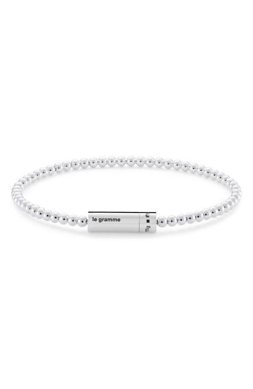 le gramme 11G Polished Sterling Silver Bead Bracelet  product