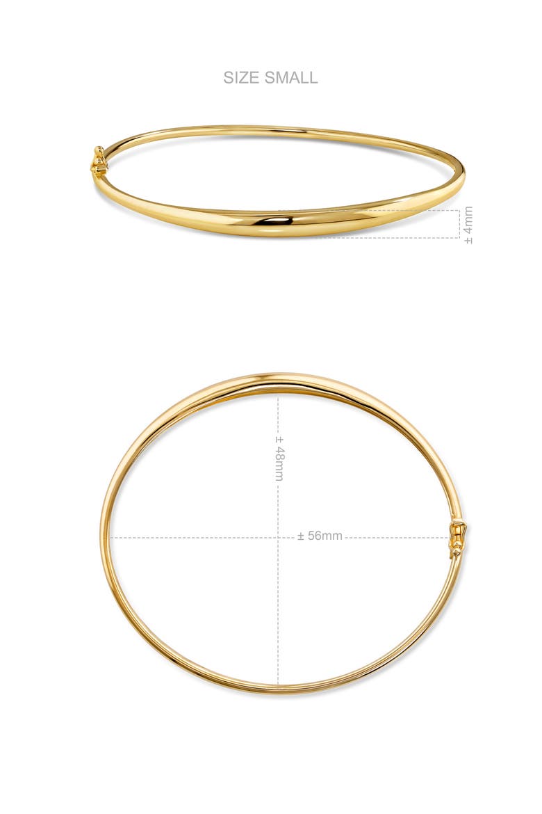 Dome Bangle Bracelet in 14K Gold, Alternate, color, Yellow Gold