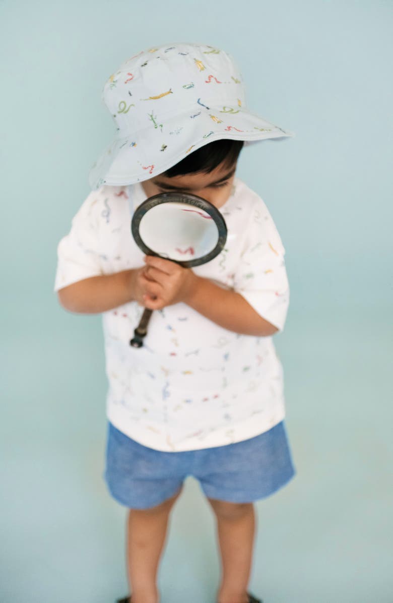 Pehr Critter Print Organic Cotton Bucket Hat, Alternate, color,