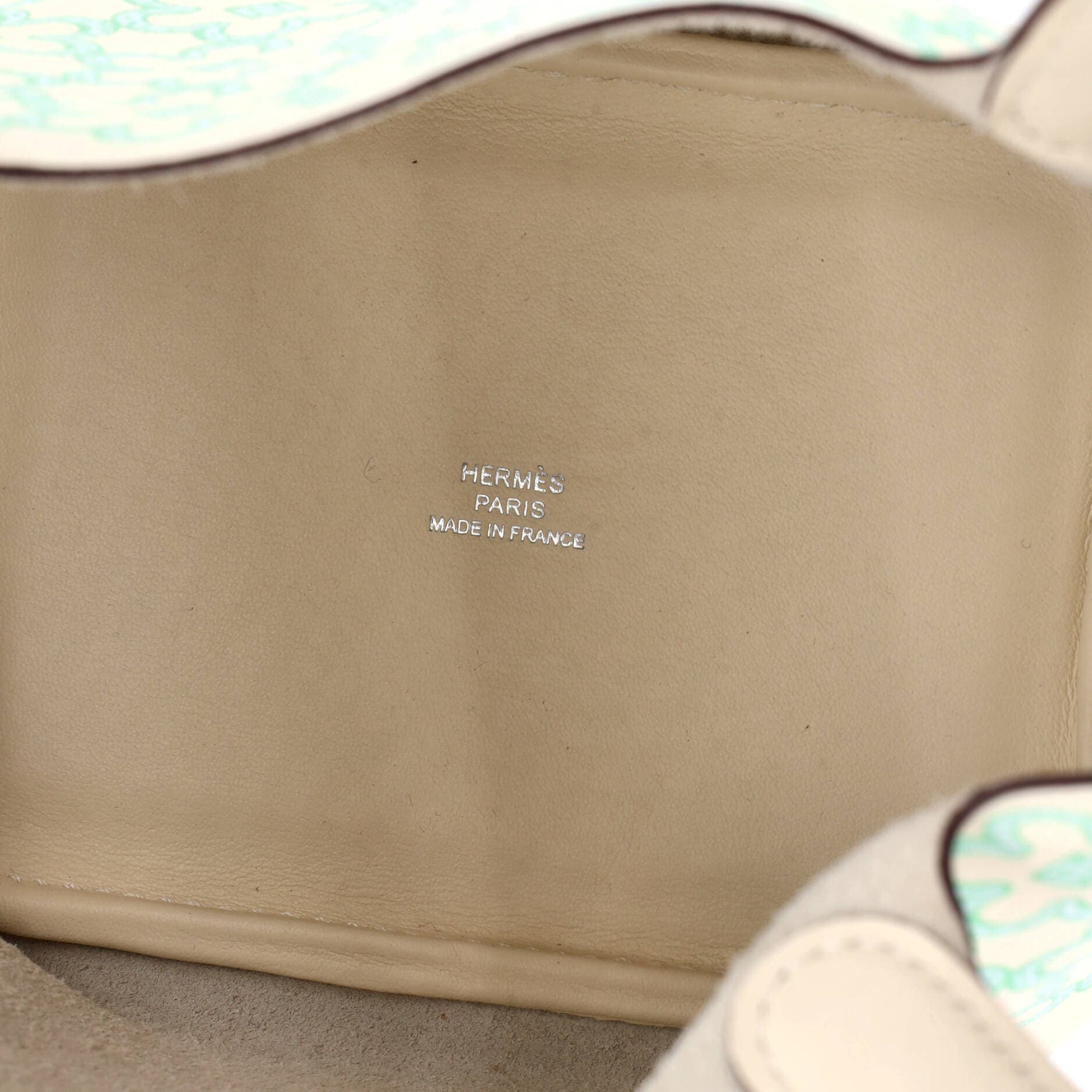 Pre-Owned Hermes Picotin Lock Bag Lucky Daisy Printed Swift Micro, Alternate, color, Nata