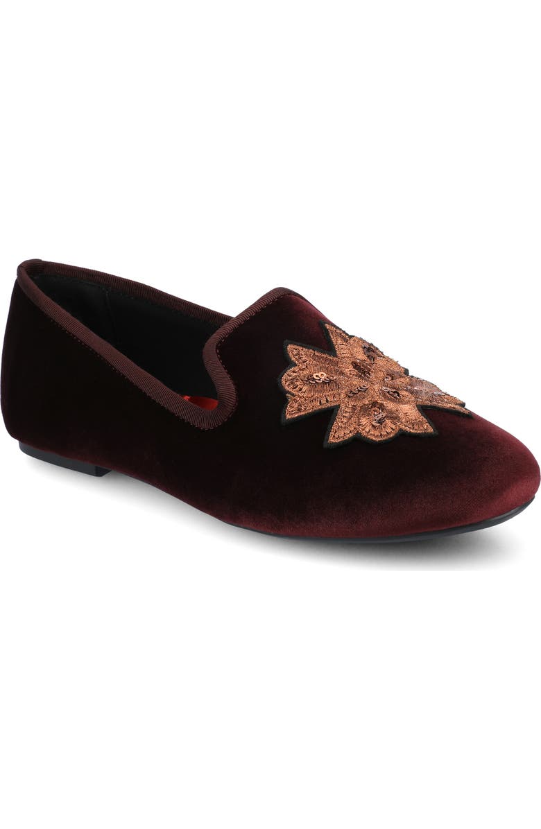 Birdies The Starling Loafer Velvet Embroidery, Main, color,