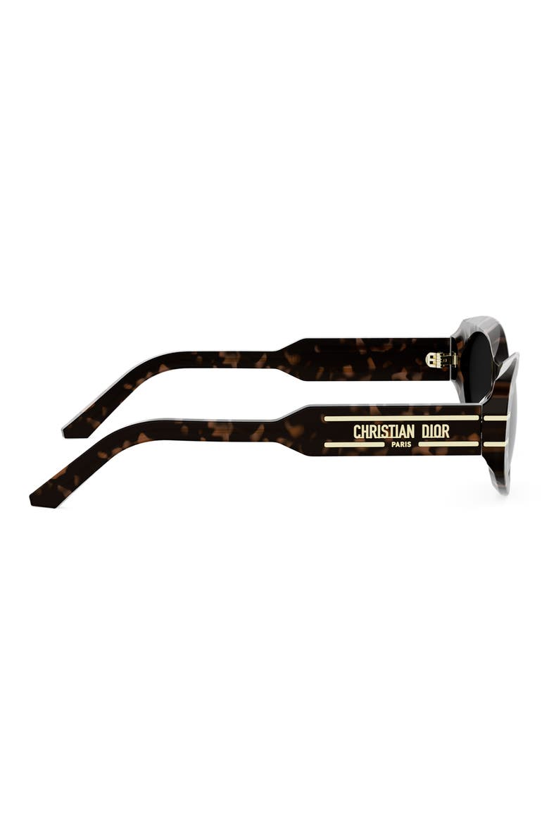 'DiorSignature B8U Butterfly Sunglasses, Alternate, color, DARK HAVANA / GRADIENT SMOKE