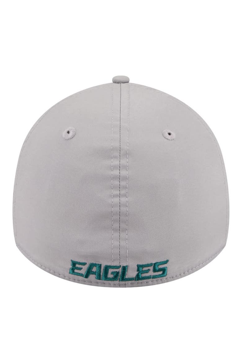 Men's New Era  Gray Philadelphia Eagles Perforated 39THIRTY Flex Hat, Alternate, color, Gray