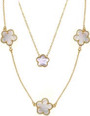 Adornia Set of 2 Assorted Clover Necklaces
