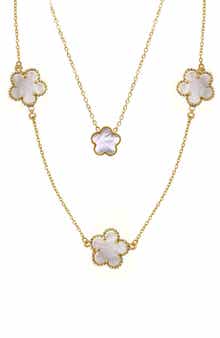 Adornia Set of 2 Assorted Clover Necklaces